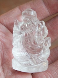 Clear Quartz Crystal Ganesh
