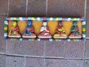 Five Buddhas Wall plaque 