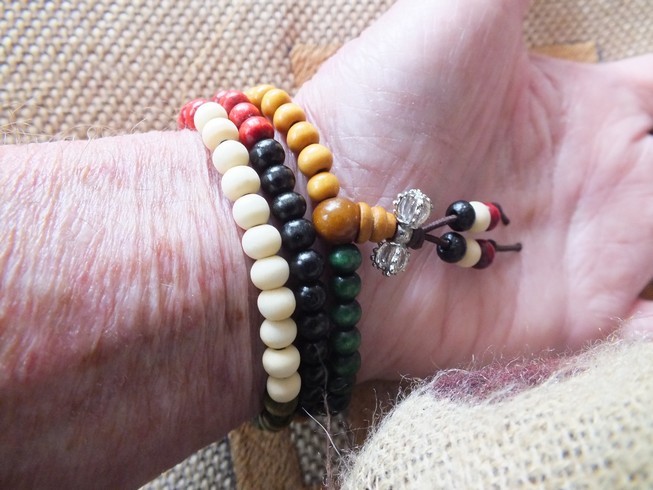 Sandalwood Wrist Mala — Blooming Lotus Jewelry