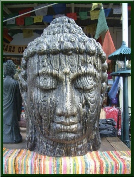 large fibreglass buddha head_