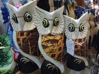 set 3 owls batik