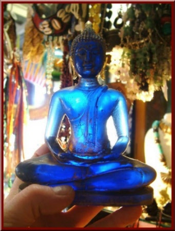 blue medium buddha