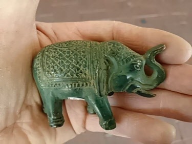 bronze elephant green