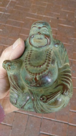 buddha happy bronze