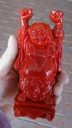 buddha happy red