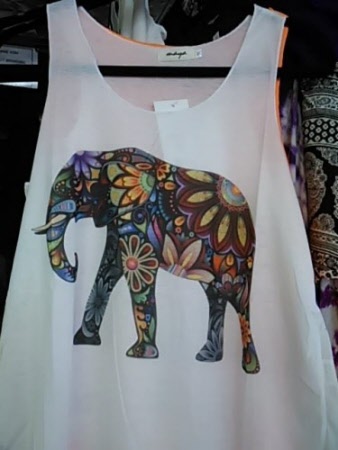 colourful elephant top