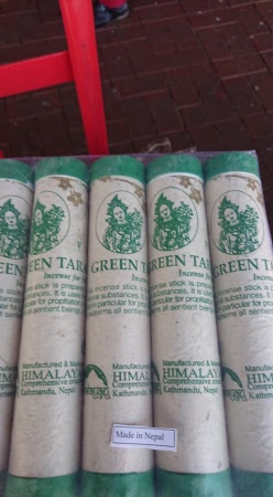 Green Tara Himalayan Incense in Tube