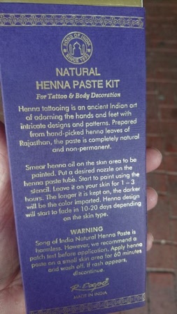 Henna Paste Kit complete