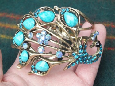 peackock bracelet turquoise.01