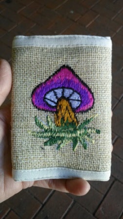 wallet with mushroom