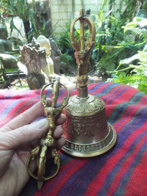 Large Bell with Gold colour